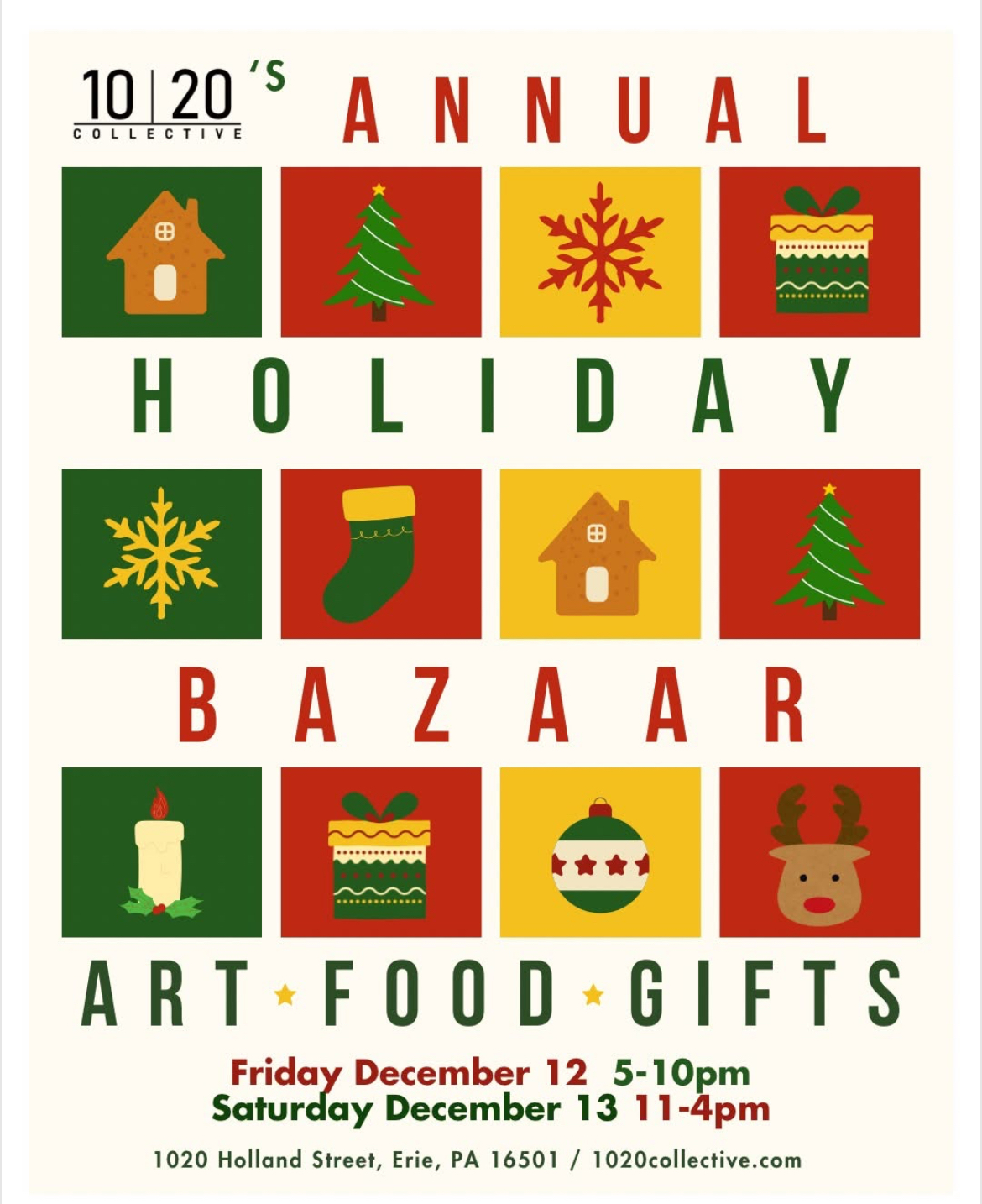 1020's Annual Holiday Bazaar - Glass gifts  - Buy Local - Come to see me at this sale.