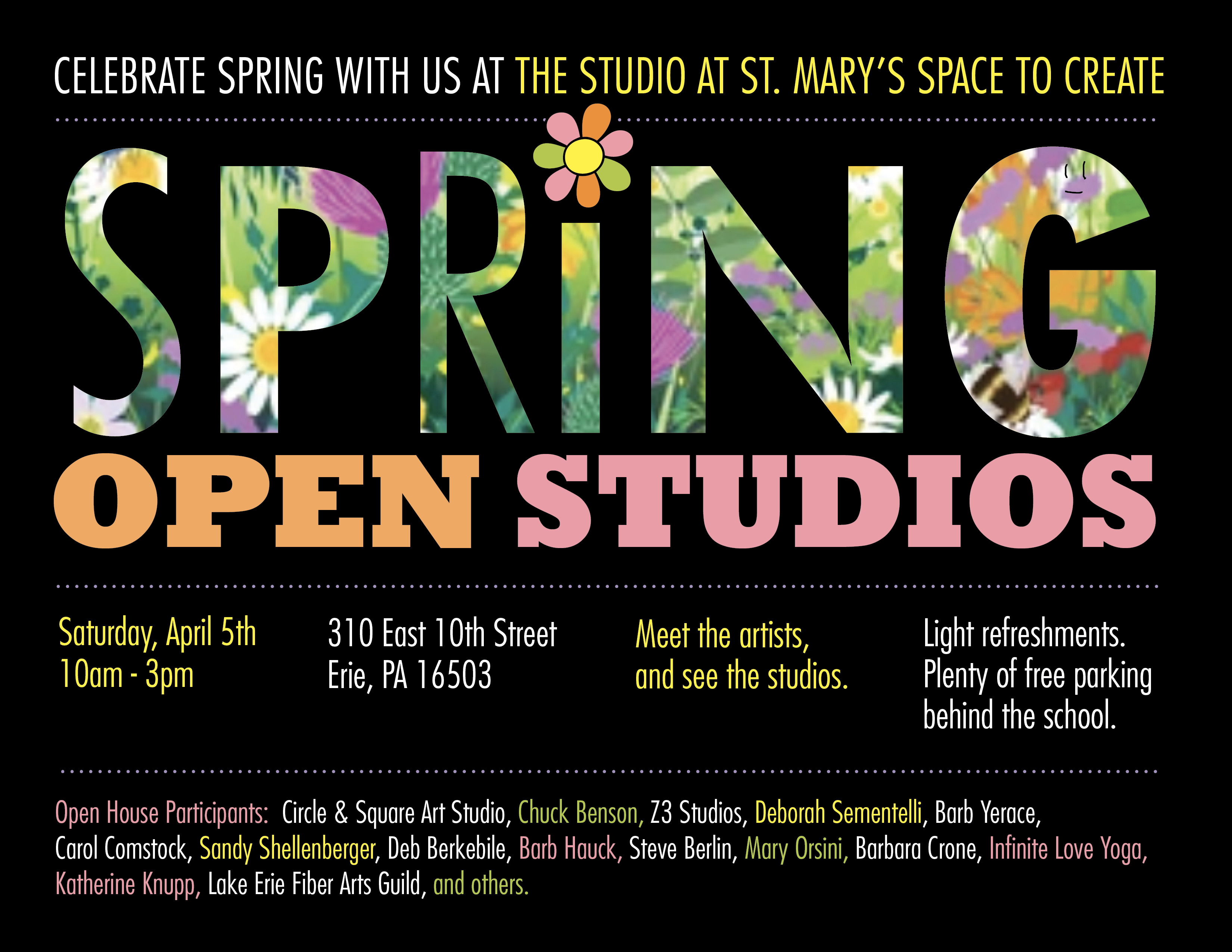 Open House at Studio at St. Mary’s: Space to Create 